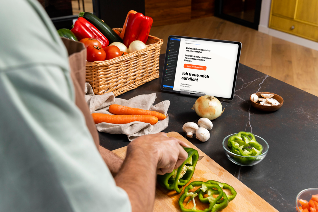 Nach deiner Buchung erhältst du eine E-Mail mit einer Terminauswahl mit deinem persönlichen Ansprechpartner.